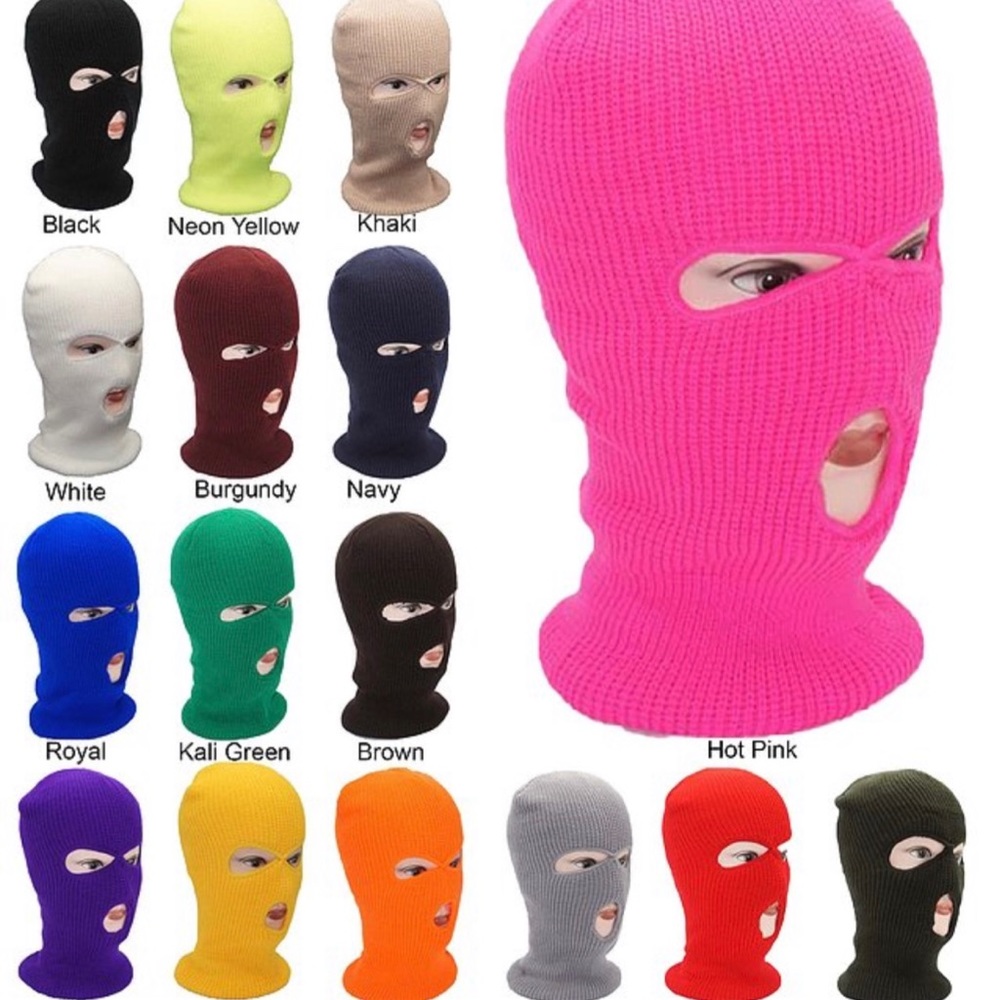 3 Hole Mask Balaclava Ski Mask winter beanie